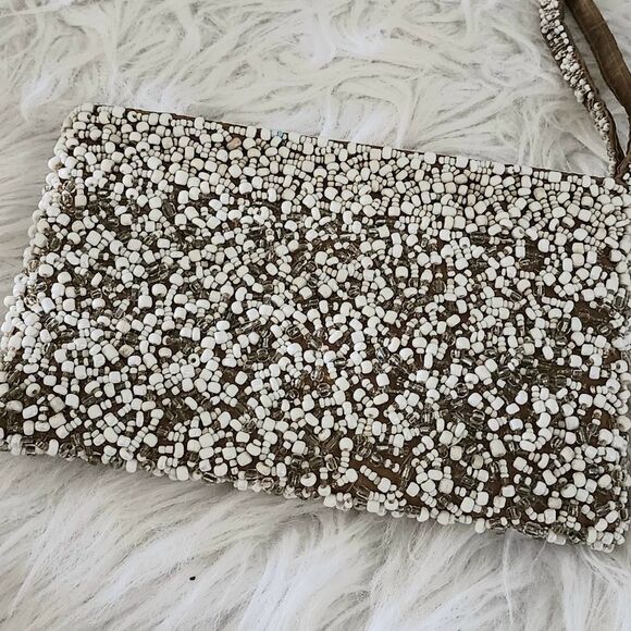 Beaded wristlet purse bag - Picture 3 of 6